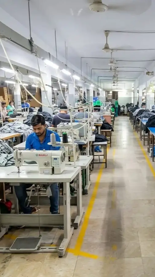 Garment factory floor
